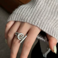 Punk Style Silver Ring